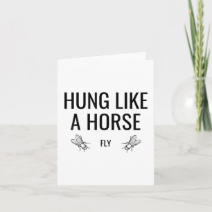 Gepokt als een paardenvlieg - Grappige sarcastisch Kaart
