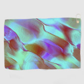 Gepolijst gesteente in chroompaars golfhanddoek (Horizontaal)