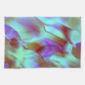 Gepolijst gesteente in chroompaars theedoek (Horizontaal)