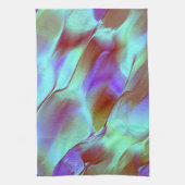 Gepolijst gesteente in chroompaars theedoek (Verticaal)