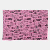 Gepolijst Plant Cacti Succulents Handgemaakte patr Theedoek (Horizontaal)