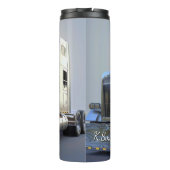 Gepolijste Chrome Semi Truck Showcase Thermosbeker (Achterkant)