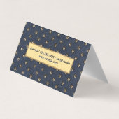 Gepolitiseerd leder visitekaartjes (Achterkant)