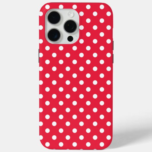Gepolkte Rode  Case-Mate iPhone Case (Achterkant)