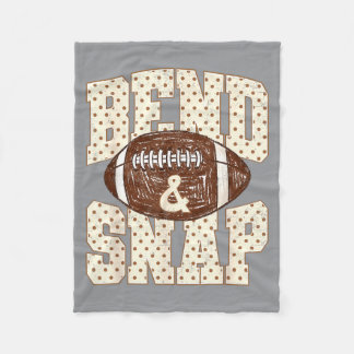 Gepolkte Stippen Bocht En Klap American Football W Fleece Deken