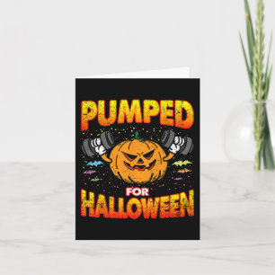 Gepompt voor Halloween kostuum Gym Workout Bodybui Kaart