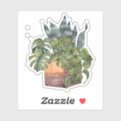 Gepootte Planten - Groene Thuissticker Sticker (Vel)