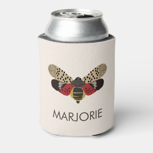 Gepotteerde Lanternfly Bug Blikjeskoeler (Blikje Achterkant)