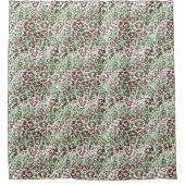 Gepotten, luipaard, tropisch, palm, bladeren, brui douchegordijn (Voorkant)