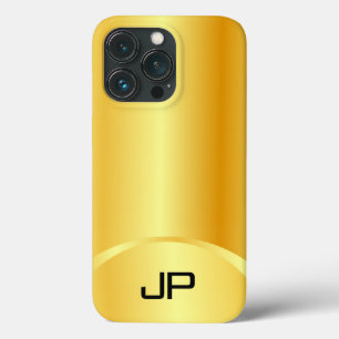 Geppersonaliseerde Gold look elegant modern monogr iPhone 13 Pro Hoesje