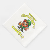 Gepredisponeerd voor kattenkwaad servet (Hoek)