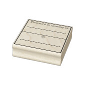 Gepresenteerd ter nagedachtenis van de boekenplaat rubberstempel (Stempel)