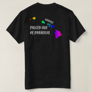 GEPRIJSD UIT HET PARADIJS Hawaii Islands Neon Rain T-shirt