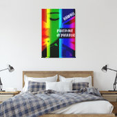 GEPRIJSD UIT HET PARADIJS HUILENDE WAHINE HIFlagIs Canvas Afdruk (Insitu (Slaapkamer))