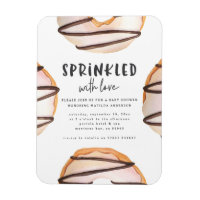 Geprinkst met liefdesdonut baby shower