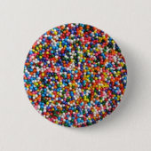 Geprinkst met liefdessuikersprinken regenboogButto Ronde Button 5,7 Cm (Voorkant)