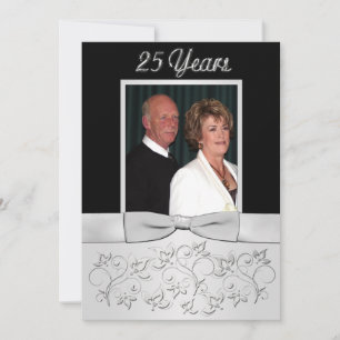 GEPRINT BOOG 25-jarig jubileum uitnodiging met fot