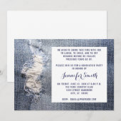 Gepripte Jeans kijken naar studierespiegels Kaart (Voorkant / Achterkant)