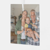 Gepritiseerd bij grootouders | Jaar van opgezette  Glas Ornament (Voorkant links)