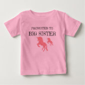 Gepritiseerd naar Big Sister Unicorn T-shirt (Voorkant)