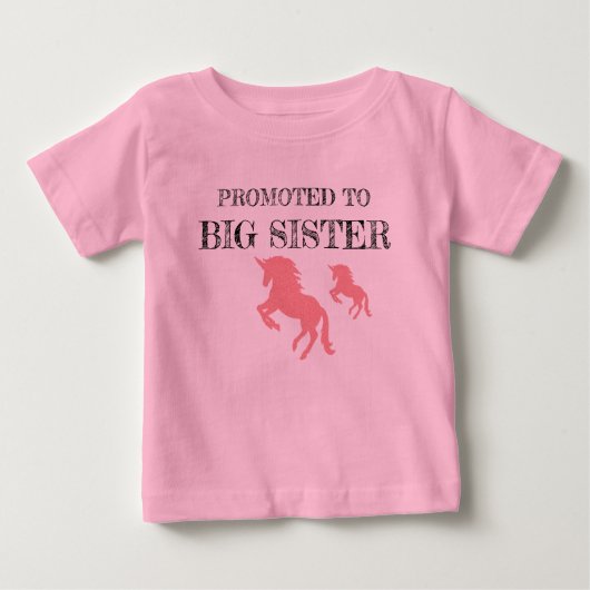 Gepritiseerd naar Big Sister Unicorn T-shirt (Voorkant)