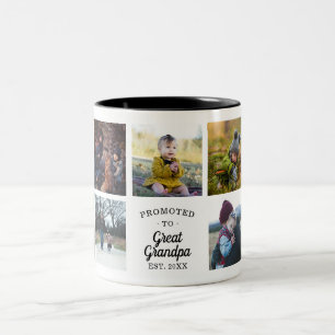Gepritiseerd naar grote opa tweekleurige koffiemok