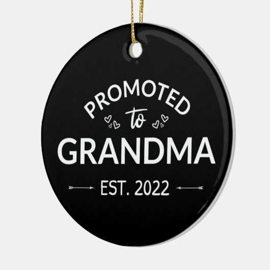 Gepritiseerd naar oma Est. 2022 II Keramisch Ornament (Links)