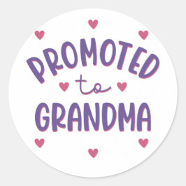 Gepritiseerd naar oma-Sticker Ronde Sticker
