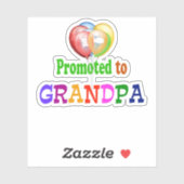 Gepritiseerd naar opa...viering sticker (Vel)