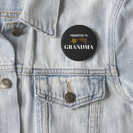 Gepritiseerd voor grootmoeder ronde button 5,7 cm (In situ)