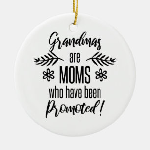 Gepritiseerd voor oma keramisch ornament
