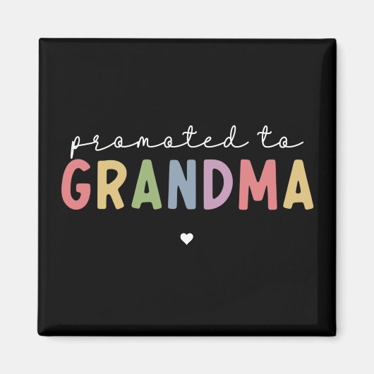 Gepritiseerd voor oma New Grandma om cadeaus te zi Magneet (Voorkant)