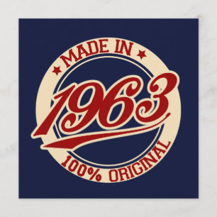 Geproduceerd in 1963 kaart