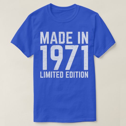 Geproduceerd in 1971 t-shirt (Design voorkant)