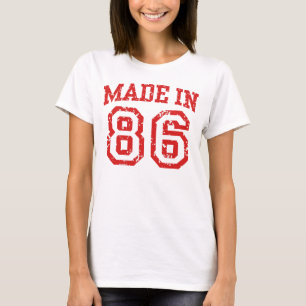 Geproduceerd in 1986 t-shirt
