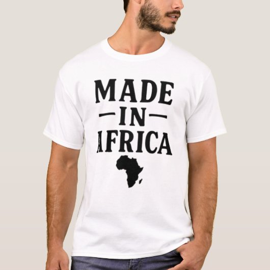Geproduceerd in Afrika T-shirt (Voorkant)