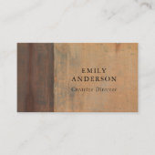 GEPRODUCEERDE CORROSIEVE GRUNGE ORANJE METALEN GET VISITEKAARTJE (Voorkant)