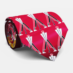 GEPRODUCEERDE WITTE RODE BURGUNDY GOLFER, GOLF-SPE STROPDAS