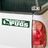 GEPROFIEERD DOOR PUGS Green Bumpersticker (Op Truck)
