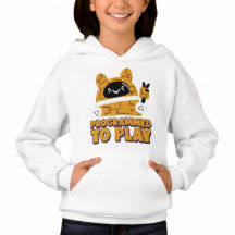 Geprogrammeerd om te spelen Girls Pullover Hoodie
