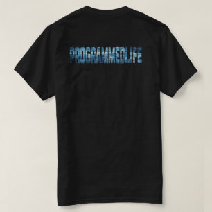 geprogrammeerde levenstypografie t-shirt