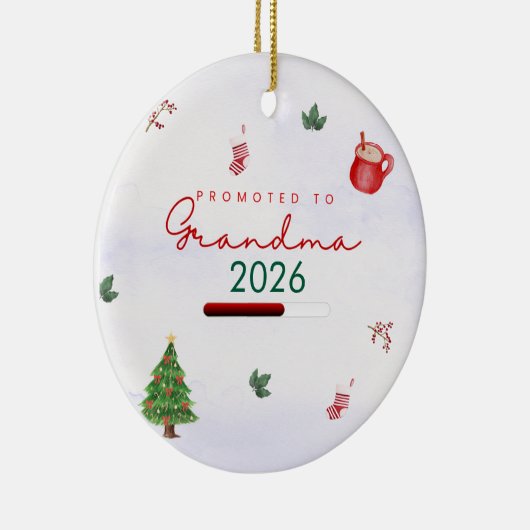 Gepromoot aan oma keramisch ornament (Rechts)