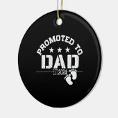 Gepromoveerd naar Dad 2024 Keramisch Ornament (Links)