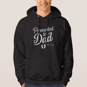 Gepromoveerd naar Dad EST 2025 Grappig binnenkort  Hoodie