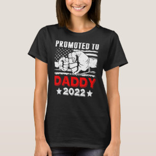 Gepromoveerd naar Daddy 2022 Eerste keer New Dad F T-shirt