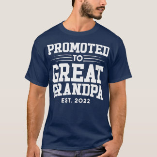 Gepromoveerd naar de Grote Opa 2022 Nieuwe Grote O T-shirt