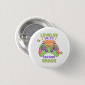 Gepromoveerd naar de tweede klas ronde button 3,2 cm (Voorkant /achterkant)