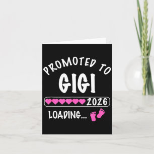 Gepromoveerd naar Gigi 2026 Meisje Baby Geslacht R Kaart