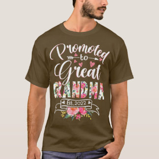 Gepromoveerd naar Grand Grandma Est 2022 Floral Fi T-shirt