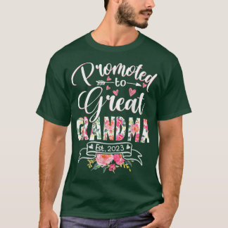 Gepromoveerd naar Grand Grandma Est 2023 Floral Fi T-shirt